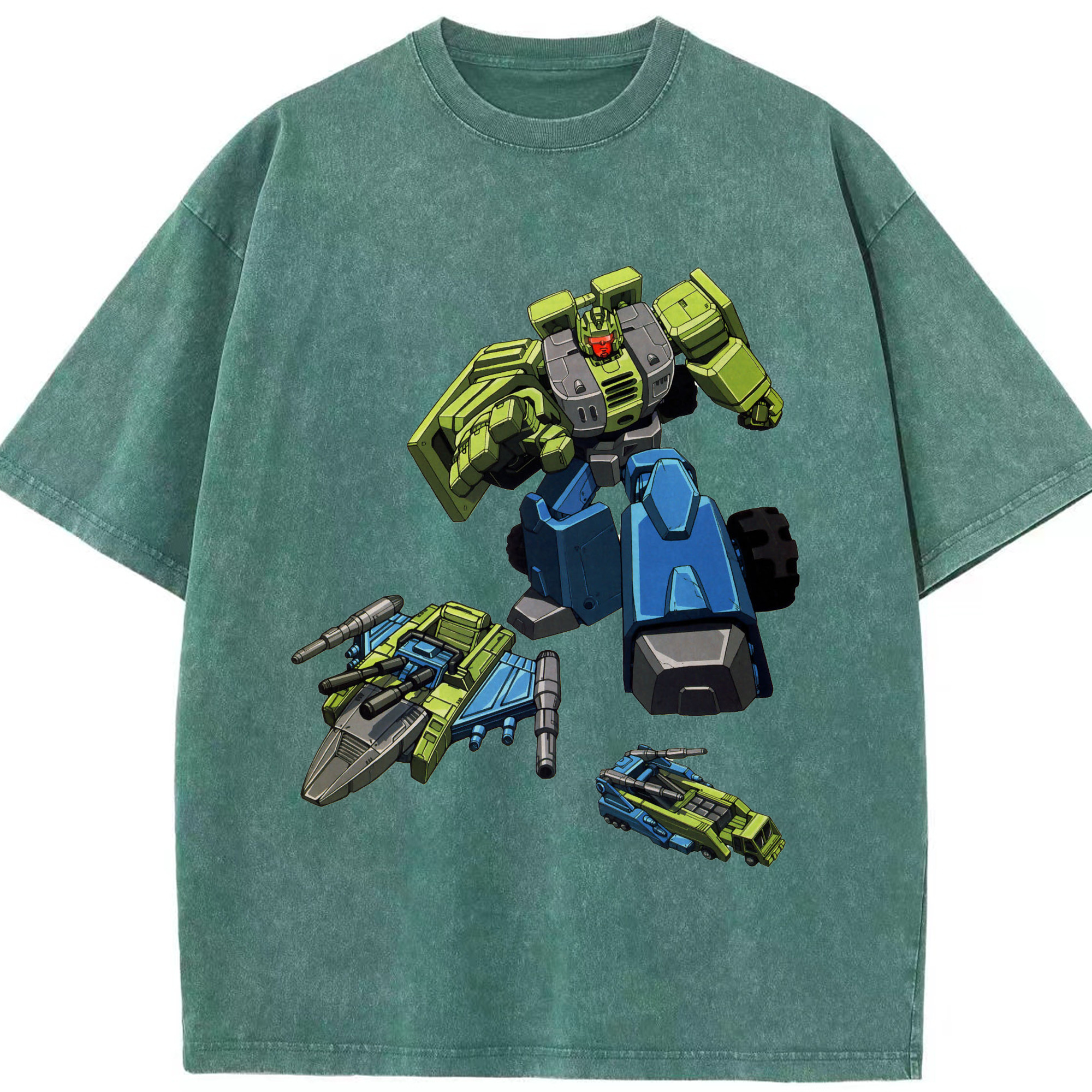 （画像用）  綿100% ヴィンテージ風 半袖Tシャツ（フロントプリント）